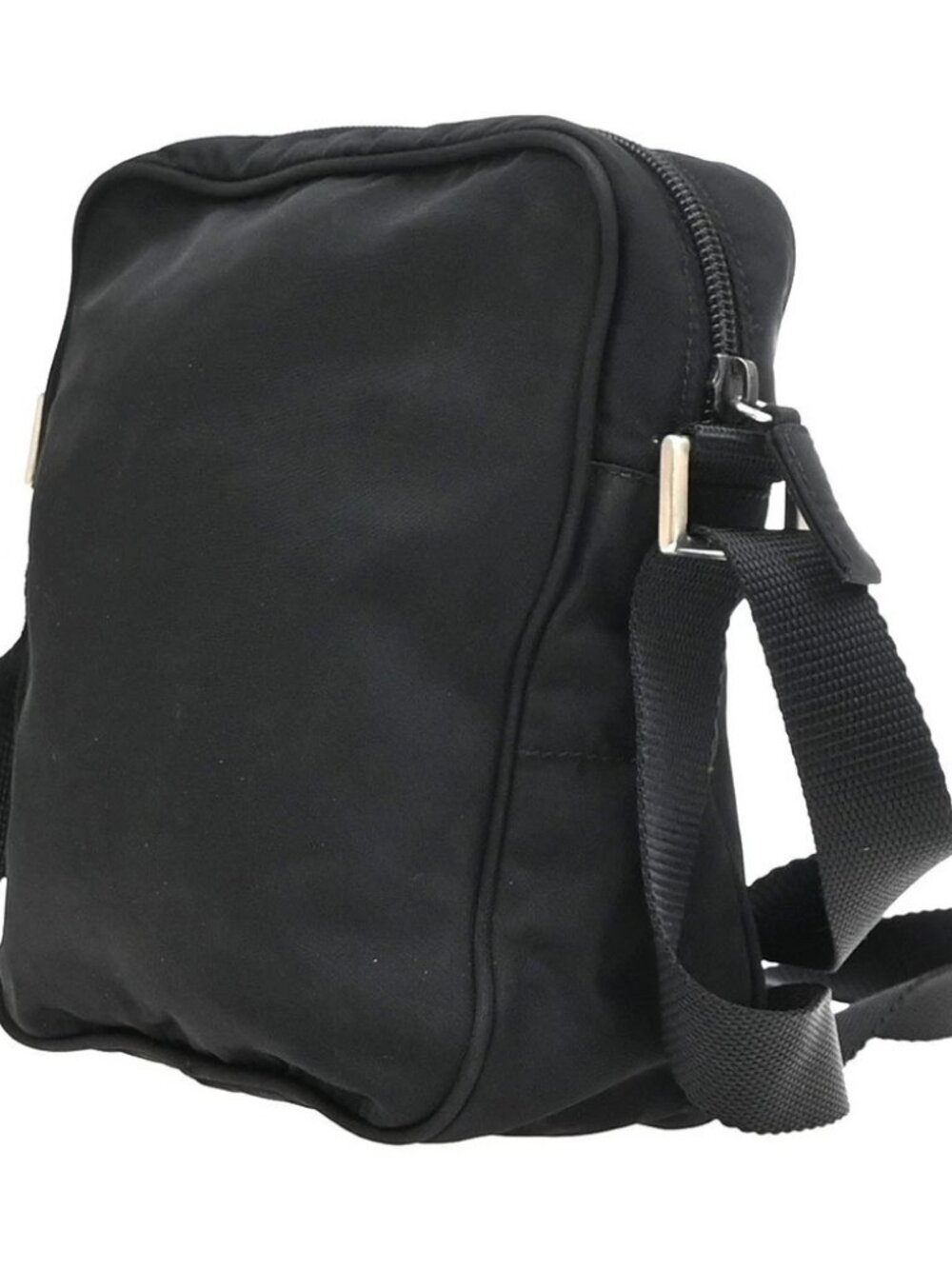 PRADA Sport Line Shoulder Crossbody Bag Nylon Leather Canvas Black SHW 07KD090 - Picture 4 of 14